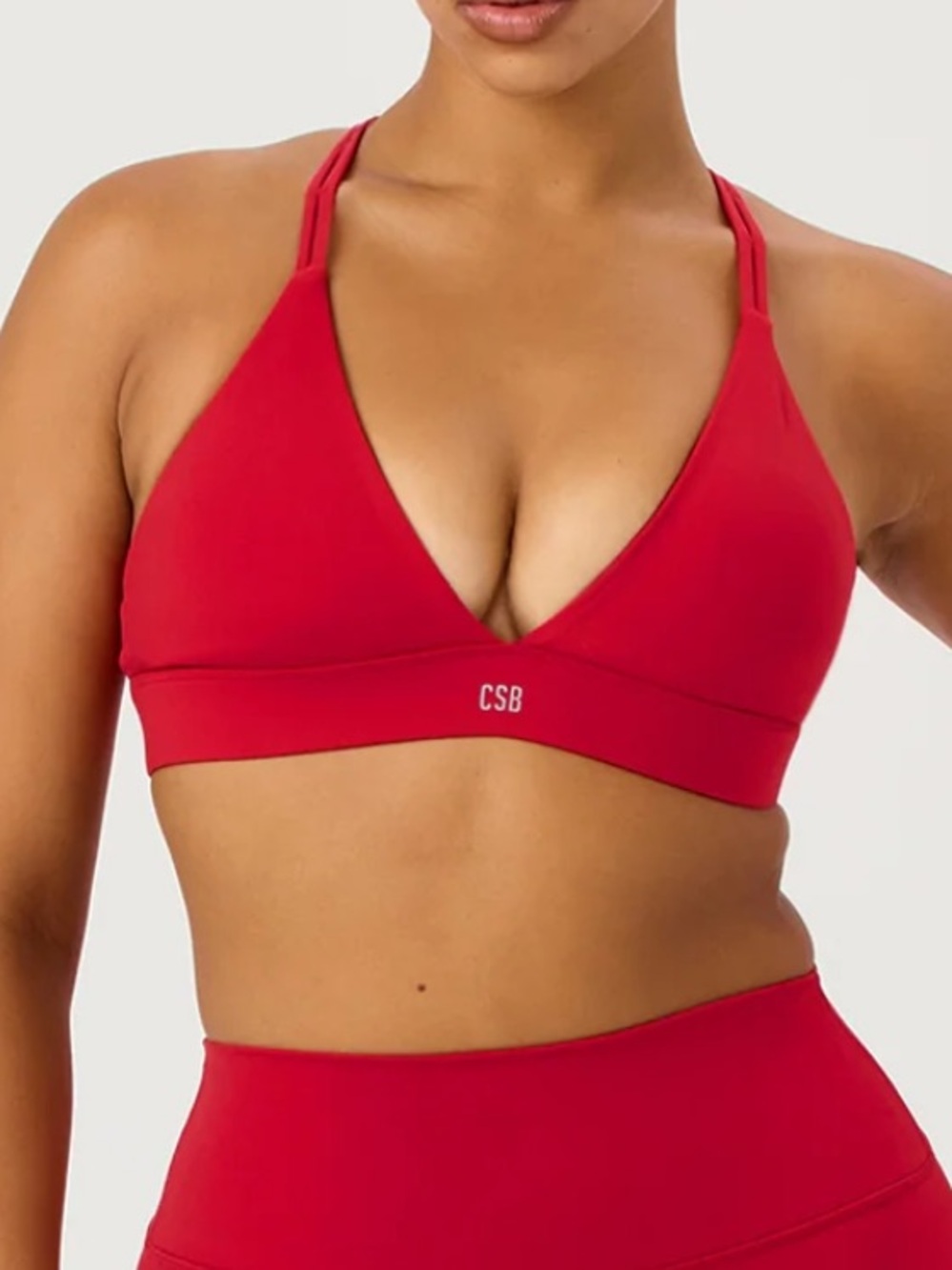 NWOT CSB Serenity Stella Crop in Chilli. Women’s Large